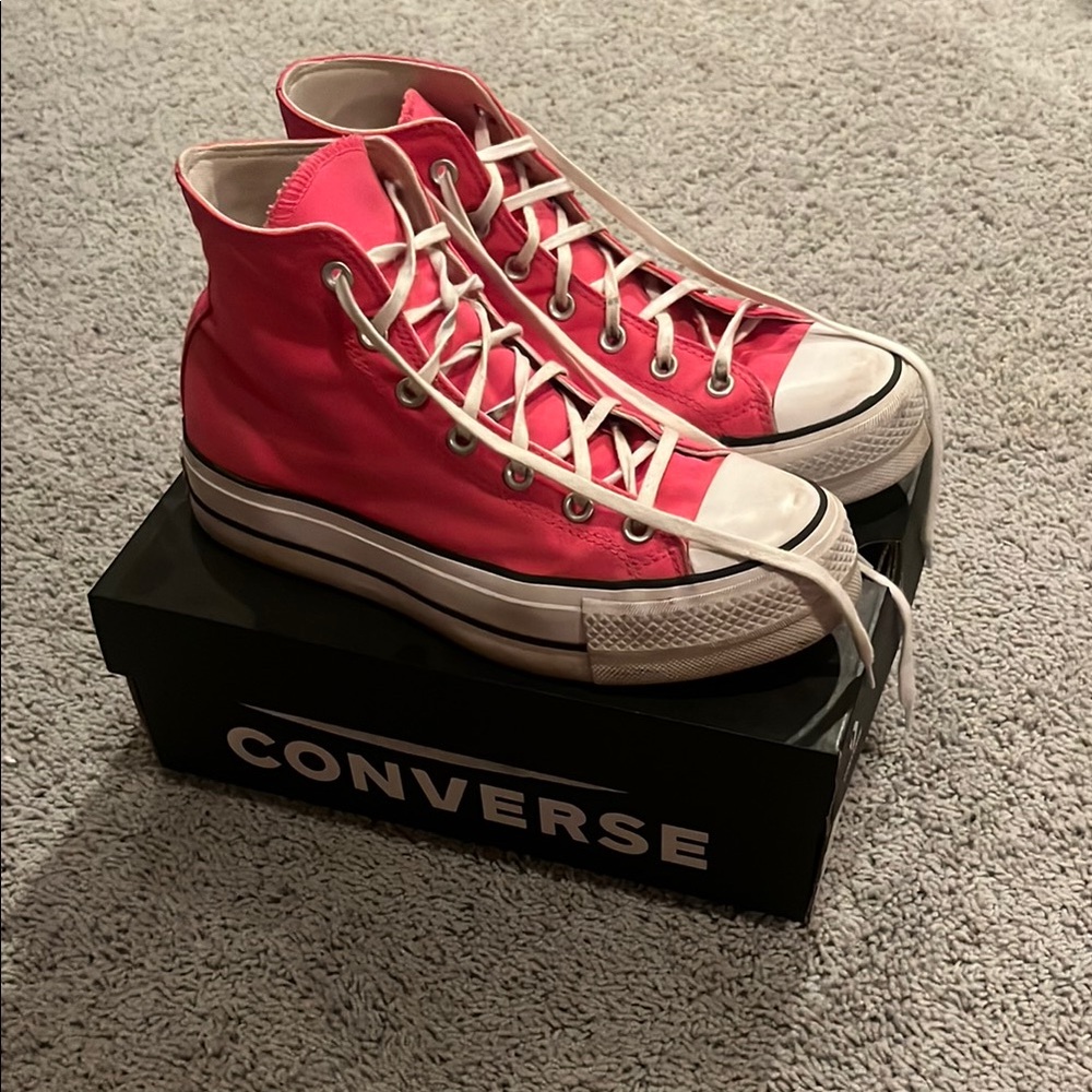 Converse Vibrant Pink High-Tops
